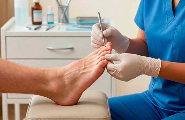 Fotografía de pie de atleta