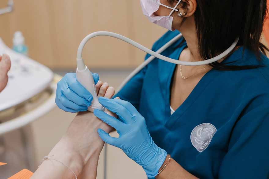 Imagen de infiltraciones ecoguiadas