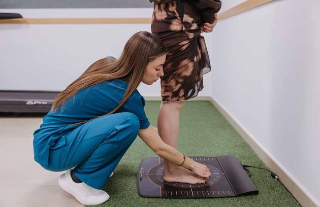 Imagen del estudio de la pisada